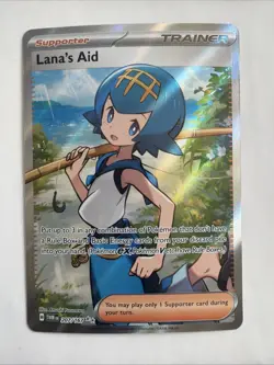 Pokemon TCG Lana's Aid Trainer Sv06 Twilight Masquerade Holo Card 207/167 - Image 1