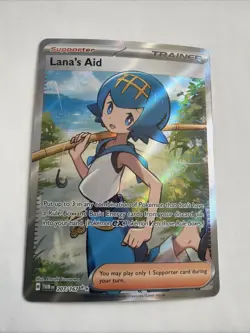 Pokemon TCG Lana's Aid Trainer Sv06 Twilight Masquerade Holo Card 207/167 - Image 2