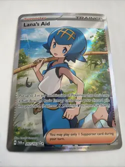 Pokemon TCG Lana's Aid Trainer Sv06 Twilight Masquerade Holo Card 207/167 - Image 3