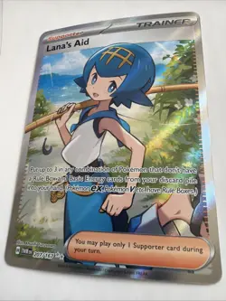 Pokemon TCG Lana's Aid Trainer Sv06 Twilight Masquerade Holo Card 207/167 - Image 4