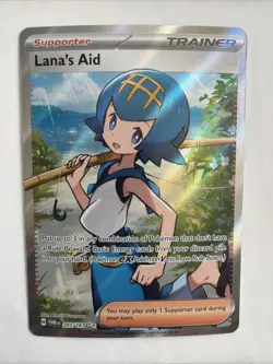 Pokemon TCG Lana's Aid Trainer Sv06 Twilight Masquerade Holo Card 207/167 - Image 5