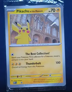 Pokemon Card Pikachu At The Museum Jumbo Promo Card - Image 1