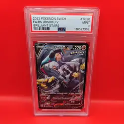 Urshifu v TG20/TG30 Brilliant Stars Rapid Strike PSA 9 pokemon card - Image 1