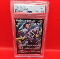 Urshifu v TG20/TG30 Brilliant Stars Rapid Strike PSA 9 pokemon card - Image 2