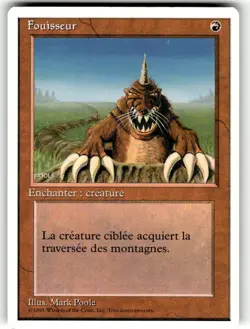 MTG Magic the Gathering Forth Edition Burrowing - Image 1
