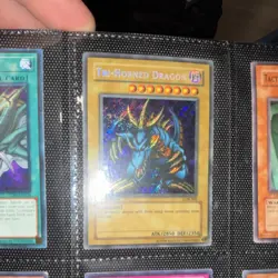 Konami Yu-Gi-Oh! TCG LOB 1st Edition Holo Card Lot w/ Tri-Horned Dragon LOB-000 - Image 1