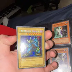 Konami Yu-Gi-Oh! TCG LOB 1st Edition Holo Card Lot w/ Tri-Horned Dragon LOB-000 - Image 2