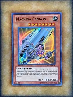 Yugioh Machina Cannon PRC1-EN011 Super Rare 1st Ed NM - Image 1