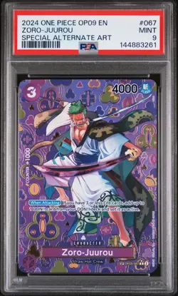 2024 ONE PIECE OP09-EMPERORS IN THE NEW WORLD #067 ZORO-JUUROU PSA 9 - Image 1