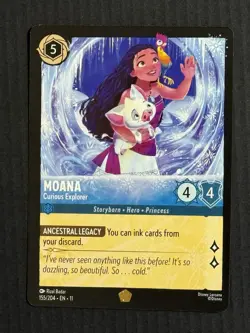 Disney Lorcana Moana Curious Explorer Legendary Non-foil Winterspell - Image 1