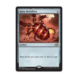 WOTC MtG Commander 2014 Ruby Medallion (R) EX - Image 1