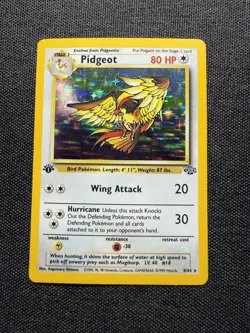 Pokemon Card TCG 1st Edition Pidgeot Jungle Holo Rare 8/64 Vintage WOTC LP/MP - Image 1