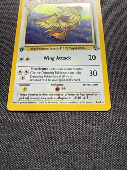 Pokemon Card TCG 1st Edition Pidgeot Jungle Holo Rare 8/64 Vintage WOTC LP/MP - Image 3