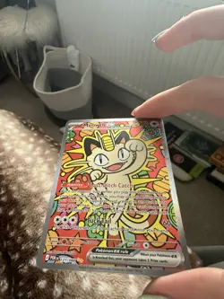 Pokemon TCG : Perfect Order - Meowth Ex 121/088 Special Illustration Rare SIR - Image 2