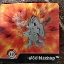 1999 Pokemon Action Flipz Series One - 28 - #66 Machop /#67 Machoke /#68 Machamp - Image 1