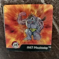 1999 Pokemon Action Flipz Series One - 28 - #66 Machop /#67 Machoke /#68 Machamp - Image 2