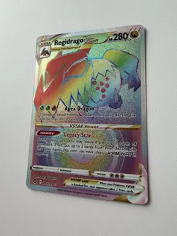 Pokemon Silver Tempest Regidrago VSTAR 201/195 Rainbow Rare Near Mint - Image 3