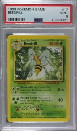 Beedrill Pokemon Base Set PSA 9 MINT 1999 - Image 1
