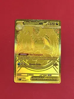 Mega Dragonite Ex 295/217 GOLD HYPER RARE POKEMON ASCENDED HEROES - Image 1