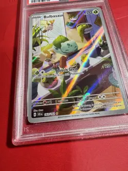 2024 POKEMON SCR EN-STELLAR CROWN ILLUSTRATION RARE #143 BULBASAUR PSA 9 - Image 4