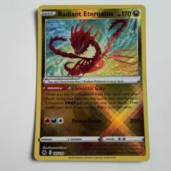 Pokemon TCG Radiant Eternatus 105/159 Crown Zenith Radiant Rare Pack Fresh / NM - Image 1