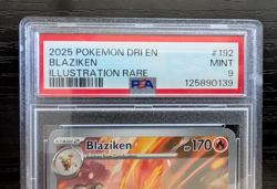 2025 POKEMON DRI EN-DESTINED RIVALS #192 BLAZIKEN ILLUSTRATION RARE PSA 9 MINT - Image 2