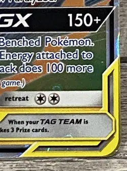 Pokemon Raichu & Alolan Raichu GX Ultra Rare Full Art TAG TEAM Holo 54/236 - Image 5