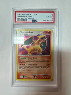 Pokemon Secret Wonders Charizard #3 Holo PSA 6 - Image 1