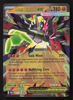 Mega Zygarde ex Double Rare Holo POR 047/088 NM Pokemon TCG - Image 1