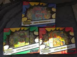 Pokemon TCG: Ascended Heroes EX Boxes Mega Feraligatr, Meganium, Emboar Set of 3 - Image 1