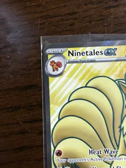 Pokemon TCG Ninetales ex 186/165 SV 151 Ultra Rare Full Art Holo NM - Image 3