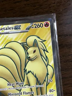 Pokemon TCG Ninetales ex 186/165 SV 151 Ultra Rare Full Art Holo NM - Image 4