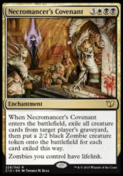 Necromancer's Covenant - Medium Play MTG Commander 2015 - Image 1