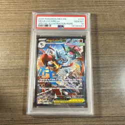 2025 POKEMON MEG EN-MEGA EVOLUTION #179 MEGA LUCARIO EX PSA 10 - Image 1