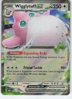 Wigglytuff ex - 040/165 Double Rare Holo SV: Scarlet & Violet 151 NM Pokemon - Image 1