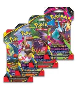 Pokemon TCG Mega Phantasmal Flames Pack Lot Of 4 Art Designs Brand New - Image 1