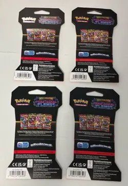 Pokemon TCG Mega Phantasmal Flames Pack Lot Of 4 Art Designs Brand New - Image 3