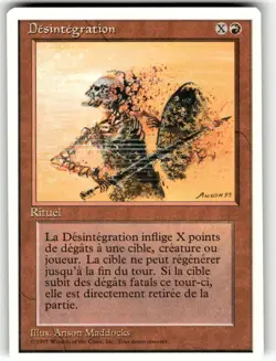 MTG Magic the Gathering Forth Edition Disintegrate - Image 1