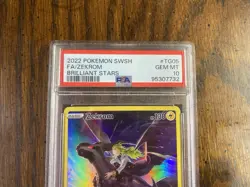 Pokemon Zekrom TG05 Full Art Brilliant Stars PSA 10 - Image 2