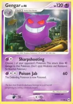 Gengar - 17/99 - Rare PL/MP, English Pokemon Arceus - Image 1
