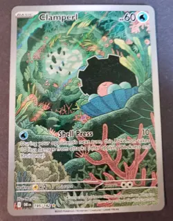Clamperl 195/182 Illustration Rare Pokemon SV Destined Rivals DRI Pack Fresh NM - Image 1