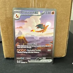 Charizard EX 199/165 Scarlet & Violet 151 SIR Pokemon Near mint ships fast - Image 1