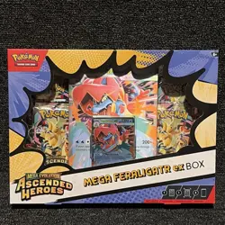 Pokemon TCG: Mega Evolution Ascended Heroes - Mega Feraligatr ex Box - Image 1