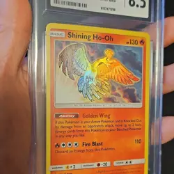 Shining Ho-Oh CGC 8.5 Black Star Promo SM70 Holo Pokemon TCG 2017 English - Image 2