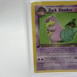 Pokemon 2000 Dark Slowbro 29/82 PSA 7 NM 1st Edition Non Holo - Image 3