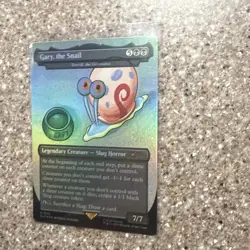 Gary, the Snail (Toxrill, the Corrosive) Foil Secret Lair X SpongeBob MTG 2025 - Image 3