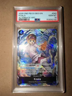 One Piece Heroines EB03-042 Koala Alternate Art Super Rare Foil EN PSA 10 Pop 10 - Image 1