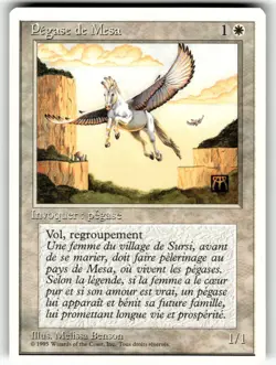 MTG Magic the Gathering Forth Edition Mesa Pegasus - Image 1