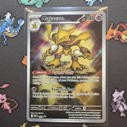 Alakazam Full Art 009 Mega Evolution Promo Holo Pokemon TCG Card - Image 1