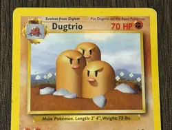 Pokemon TCG Dugtrio Base Set 19/102 Regular Unlimited Rare Vintage Card LP - Image 3